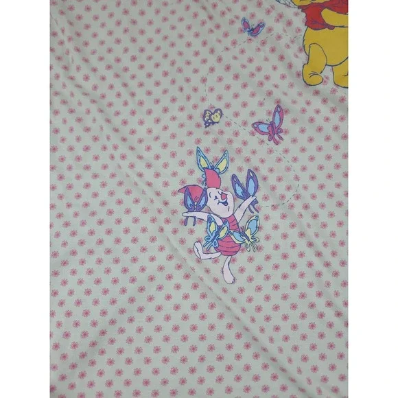 Vintage Winnie the Pooh Sleeveless Night Gown Sleepwear Pooh Piglet Size M Top‎ - Picture 7 of 15